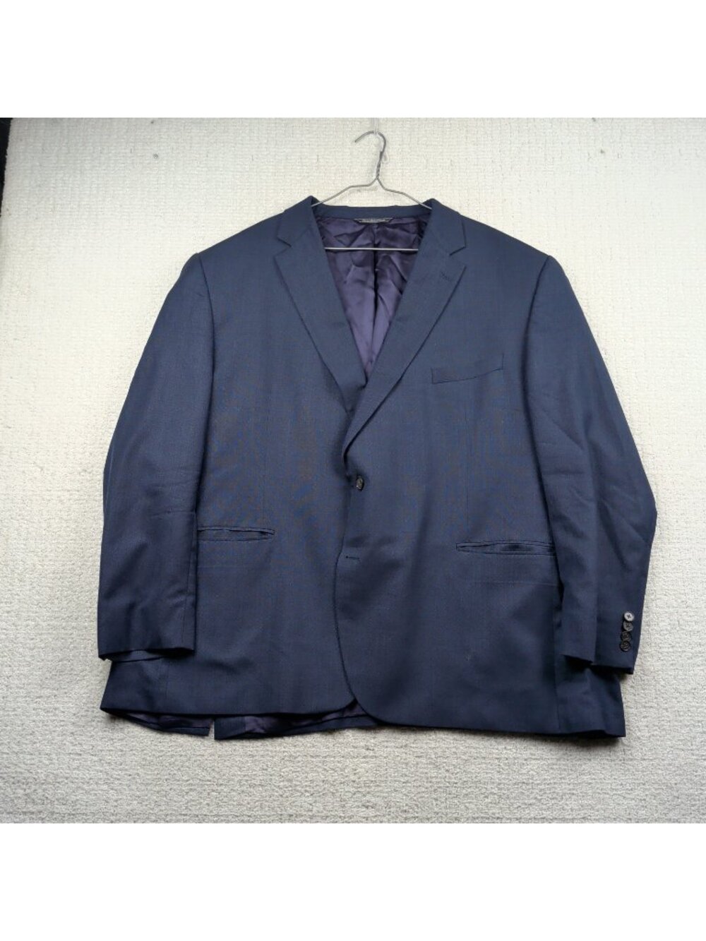 Jack Victor Blazer Mens 54R Black 3SIXTY5 Super 120s Wool Performance Jacket